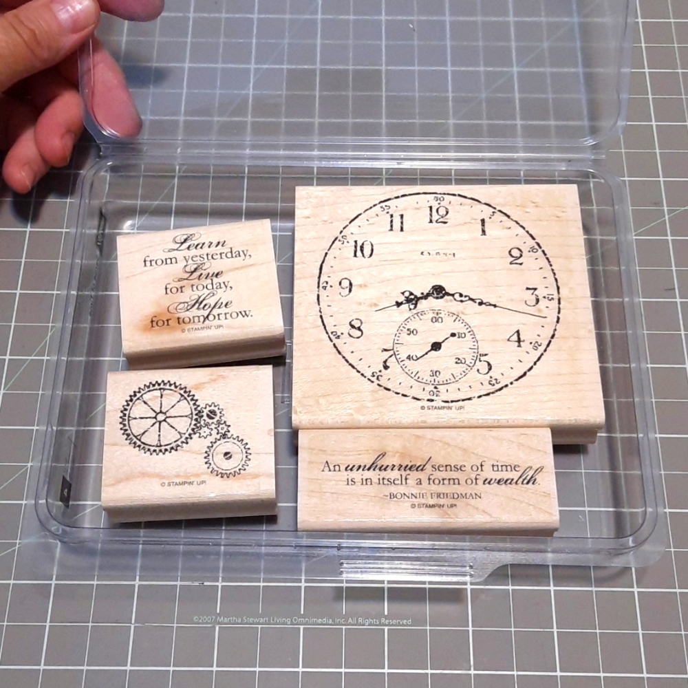 Sense of Time rubber stamp set